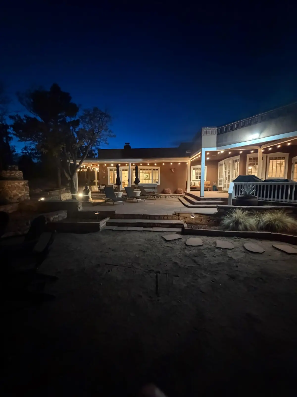 Night upper portal & outdoor dining shot